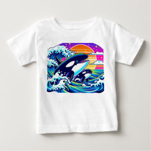 Surfing the Waves Baby T-Shirt