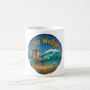 Surfing The Wedge Newport Beach Coffee Mug