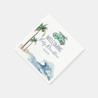 Surfing Theme Baby Shower Invitation Beach Baby 