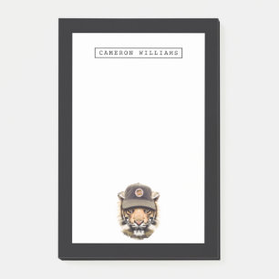 Surfing Tiger   Add Your Name Post-it Notes