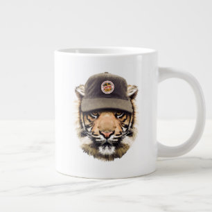 Surfing Tiger Large Coffee Mug