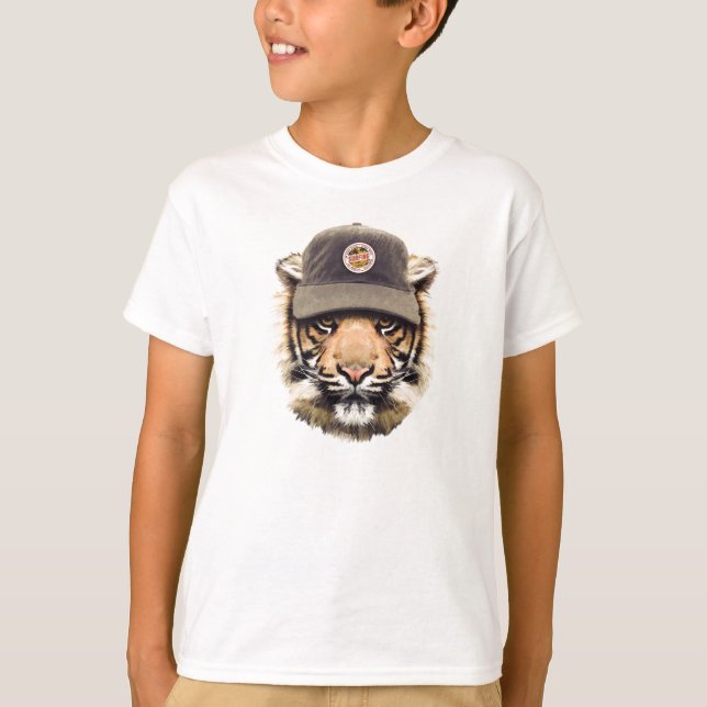 Surfing Tiger T-Shirt (Front)