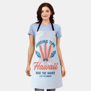 Surfing Time Hawaii Ride the Waves Apron