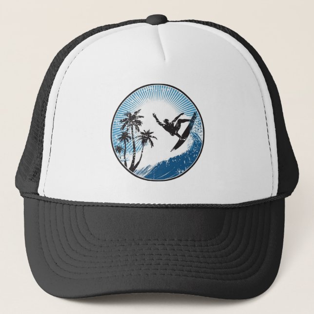 Surfing Trucker Hat (Front)