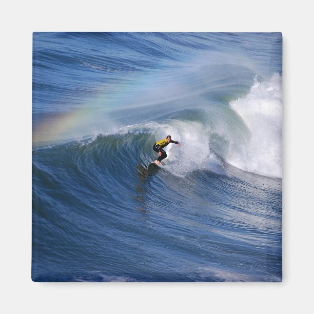 Surfing Under a Rainbow Magnet (Front)