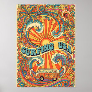 Surfing USA V09 Poster
