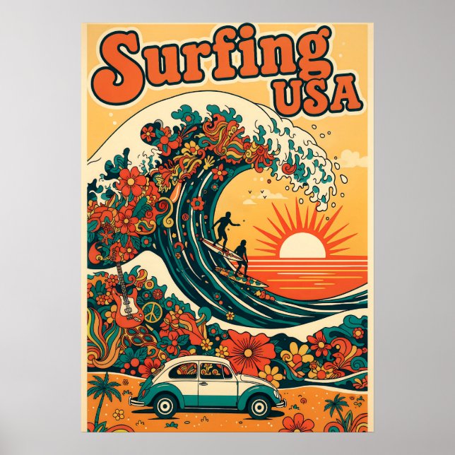 Surfing USA V10 Poster (Front)