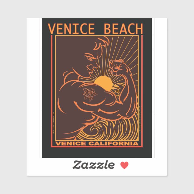 SURFING VENICE BEACH CALIFORNIA (Sheet)