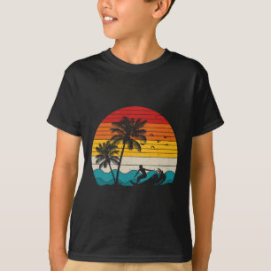 Surfing Vintage Surfer Retro Surf Hawaii Beach Vac T-Shirt