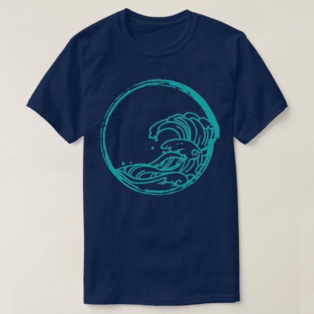 Surfing Vintage Wave Surfer T-Shirt (Design Front)