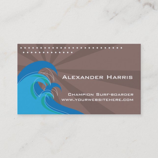 Surfing Waves Card (Front)