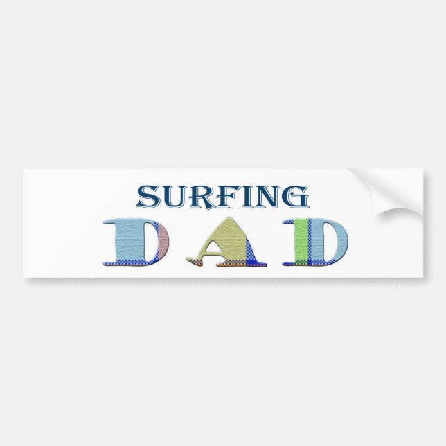 SurfingDad Bumper Sticker (Front)