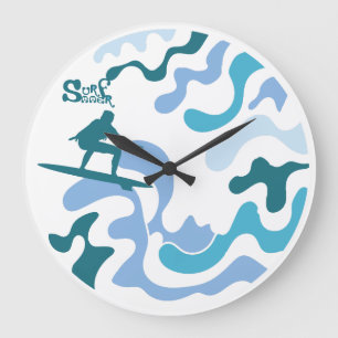 SURFMMER ANGELA SURF BY MASANSER PIXELAT LARGE CLOCK