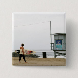 Surfs Up! 2 Inch Square Button