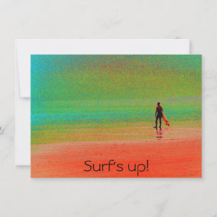 "Surf's up!" card