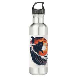 Surf's Up Cat 710 Ml Water Bottle