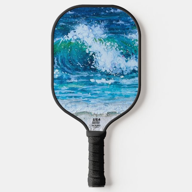 "Surfs Up" Custom Pickleball Paddle (Front)