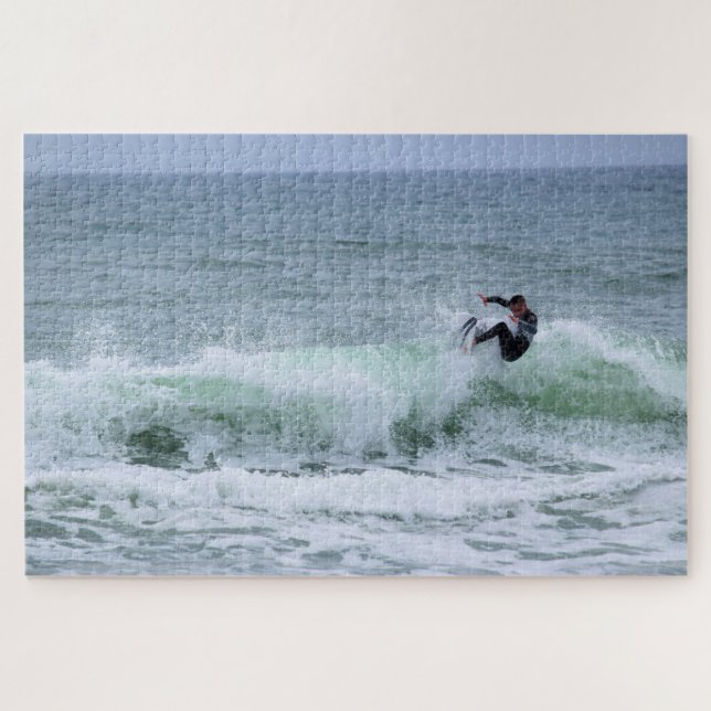 Surf's Up in Florida  - Cocoa Beach - 20x30 Jigsaw Puzzle (Horizontal)
