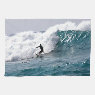 Surf's Up in Hawaii! Kitchen Towel