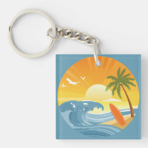Surf's Up! Keychain