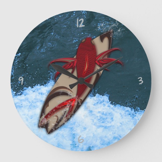 Surf's Up Large Clock (Front)