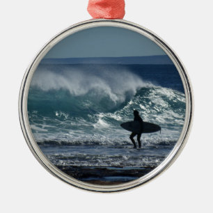 Surfs Up Metal Ornament