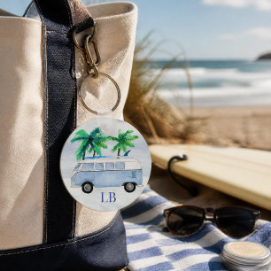 Surfs Up Monogrammed Keychain