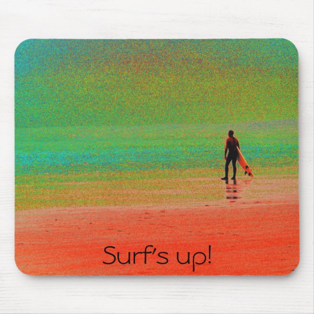 "Surf's up!" Mouse Pad (Front)