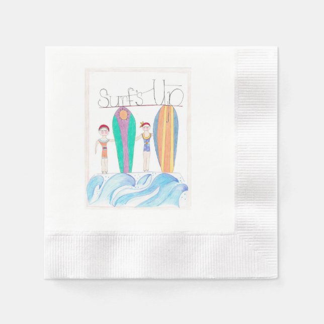 Surfs Up Napkins (Front)