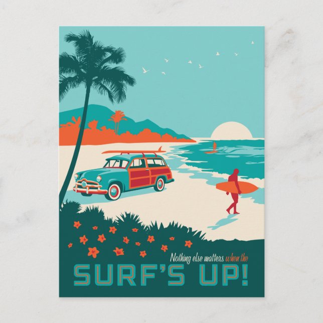 Surf's Up Postcard (Front)