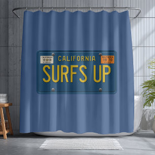 Surfs Up Retro 1969 California License Plate Surf