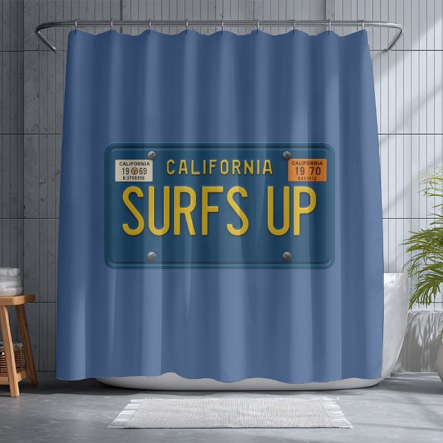 Surfs Up Retro 1969 California License Plate Surf (Creator Uploaded)
