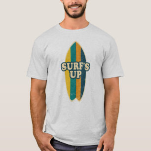 Surf's Up Retro Surfboard Design T-Shirt