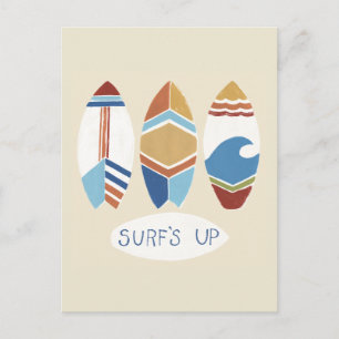 Surf's Up! Surfboards Postcard
