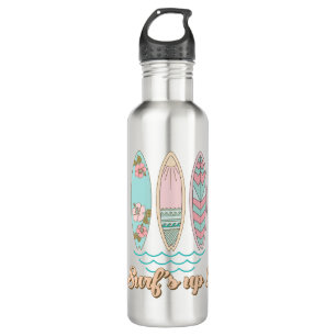Surf's Up Surfboards Summer Beach Life 710 Ml Water Bottle
