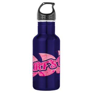 Surfs up text girls pink wave 532 ml water bottle