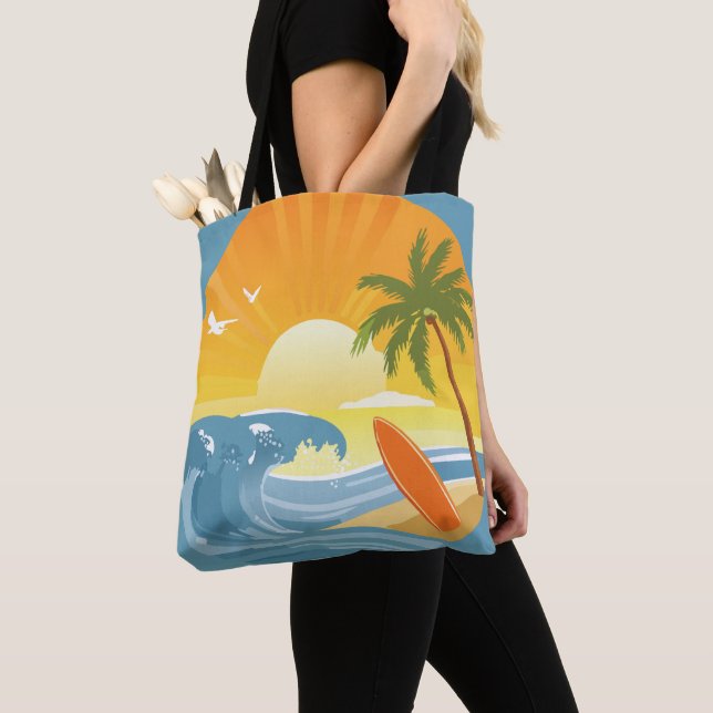 Surf's Up! Tote Bag (Close Up)
