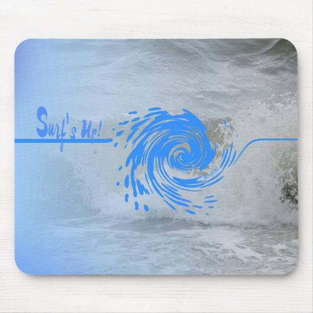 Surf's Up Wave mousepad (Front)