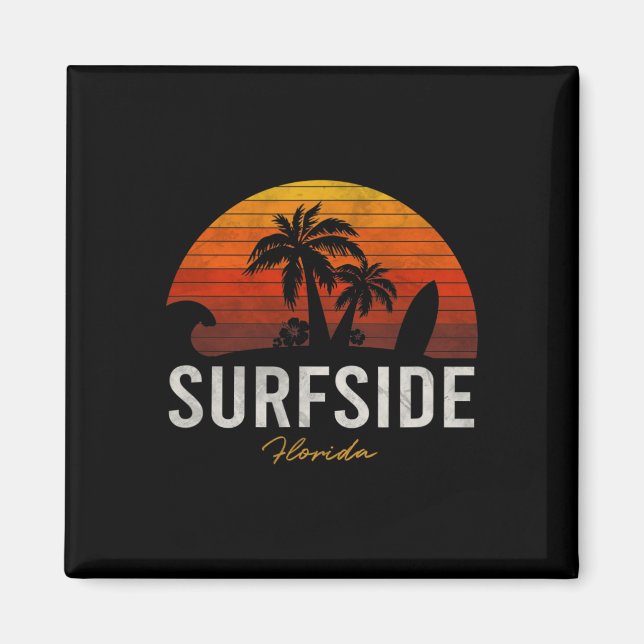 Surfside Beach Florida Fl Palms Vacation Surf Suns Magnet (Front)