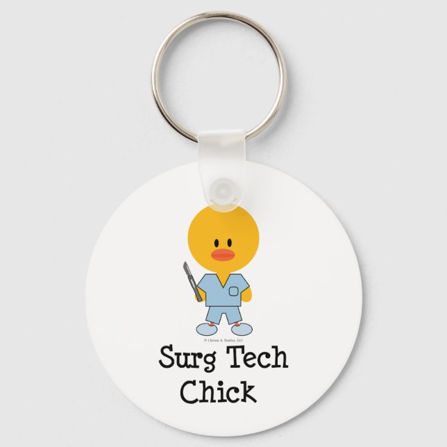 Surg Tech Chick Keychain
 Keychain (Front)