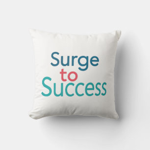 Surge To Success Throw Pillow