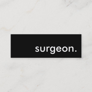 surgeon. mini business card