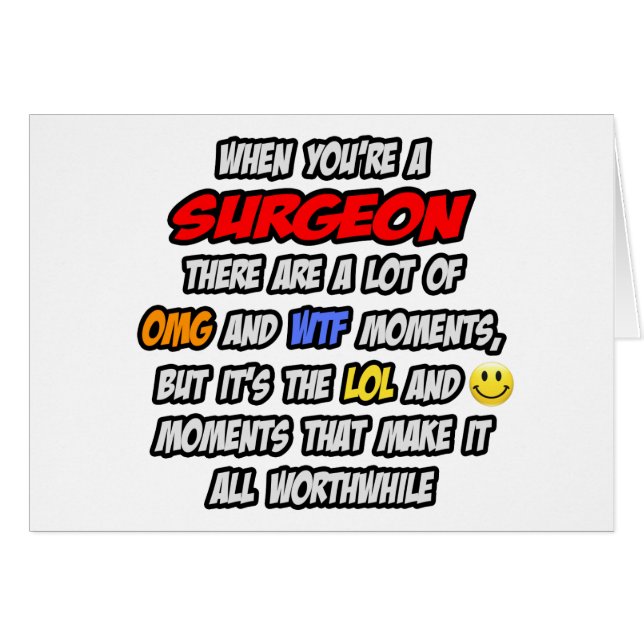 Surgeon .. OMG WTF LOL (Front Horizontal)