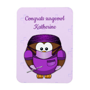 surgeon owl girl magnet