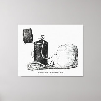 Surgeon's Upright Anesthesia Case 1896 Canvas Print