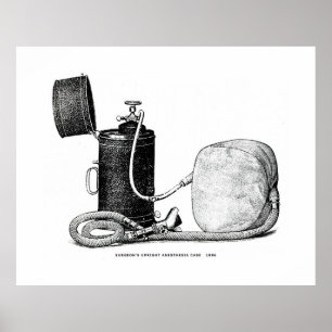 Surgeon's Upright Anesthesia Case 1896 Poster