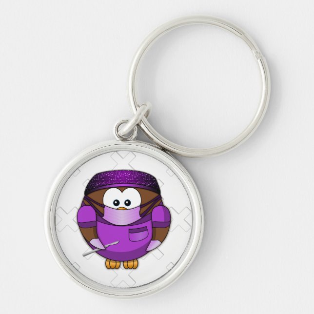 surgeowl girl - keychain (Front)