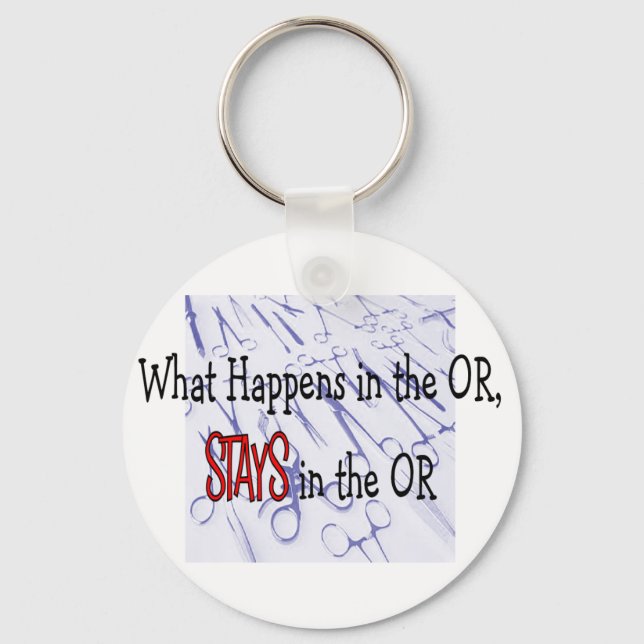 Surgery Professionals Gifts Keychain (Front)