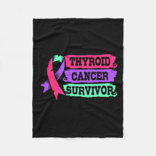 Surgery Recovery For Women Thyroid Cancer Survivor Fleece Blanket
