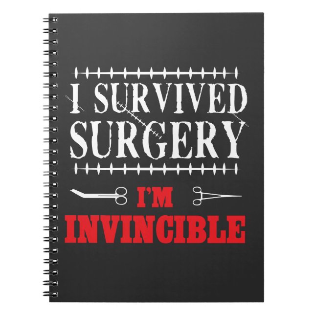 Surgery Recovery Gifts for Men Women Knee Shoulder Notebook (Front)